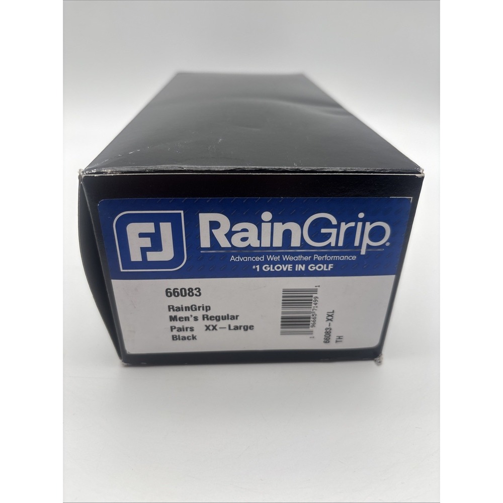Pack of 6 FootJoy RainGrip Golf Glove Pair Men 2XL Black Wet Weather Performance